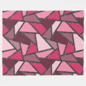Schaduwen van roze gekleurd glas fleece deken (Voorkant (Horizontaal))