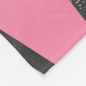 Schaduwen van roze gekleurd glas fleece deken (Hoek)