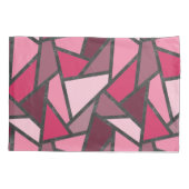 Schaduwen van roze gekleurd glas kussensloop (Achterkant)