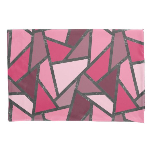 Schaduwen van roze gekleurd glas kussensloop (Voorkant)