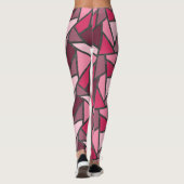 Schaduwen van roze gekleurd glas leggings (Achterkant)
