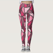 Schaduwen van roze gekleurd glas leggings (Voorkant)
