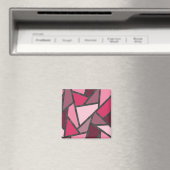 Schaduwen van roze gekleurd glas magneet (Insitu (Vaatwasser))