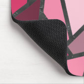 Schaduwen van roze gekleurd glas muismat (Hoek)