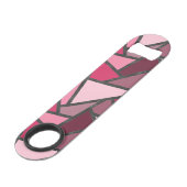 Schaduwen van roze gekleurd glas speed flessenopener (Voorkant Gekanteld)