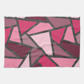 Schaduwen van roze gekleurd glas theedoek (Horizontaal)