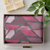 Schaduwen van roze gekleurd glas tissuepapier (Geschenk)
