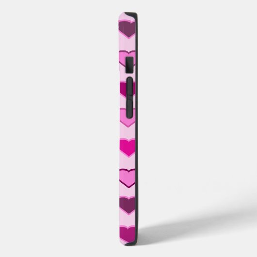 Schaduwen van roze hartslag Case-Mate iPhone case (Achterkant / Links)