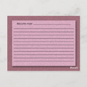 Schaduwen van roze kaart (Achterkant)