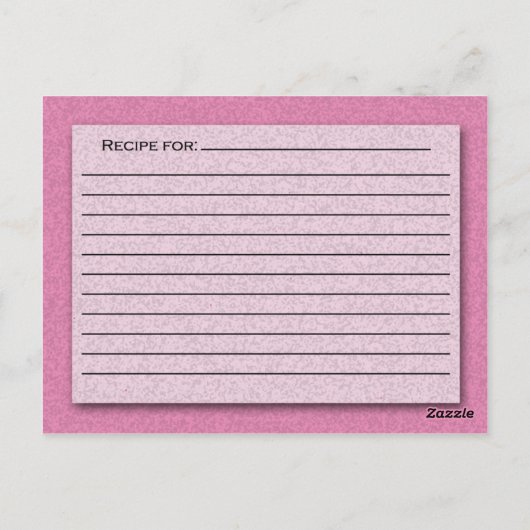 Schaduwen van roze kaart (Achterkant)