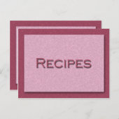 Schaduwen van roze kaart (Voorkant / Achterkant)