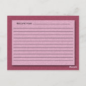 Schaduwen van roze kaart (Achterkant)