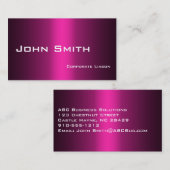 Schaduwen van roze standaardVisitekaartjes Visitekaartje (Voorkant / Achterkant)