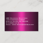 Schaduwen van roze standaardVisitekaartjes Visitekaartje (Achterkant)
