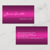 Schaduwen van roze standaardVisitekaartjes Visitekaartje (Voorkant / Achterkant)