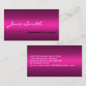 Schaduwen van roze standaardVisitekaartjes Visitekaartje (Voorkant / Achterkant)
