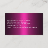 Schaduwen van roze standaardVisitekaartjes Visitekaartje (Achterkant)