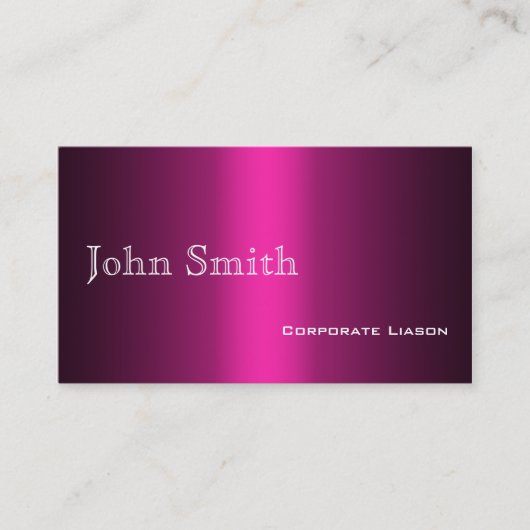 Schaduwen van roze standaardVisitekaartjes Visitekaartje (Voorkant)