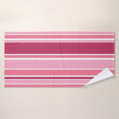Schaduwen van roze strepen badhanddoek (Badhanddoek)