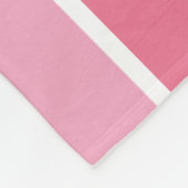Schaduwen van roze strepen fleece deken (Hoek)