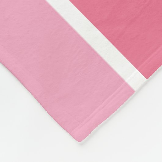 Schaduwen van roze strepen fleece deken (Hoek)