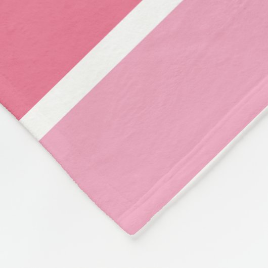 Schaduwen van roze strepen fleece deken (Hoek)