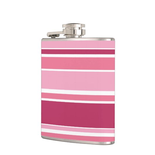 Schaduwen van roze strepen heupfles (Links)
