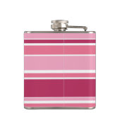 Schaduwen van roze strepen heupfles (Achterkant)