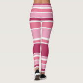 Schaduwen van roze strepen leggings (Achterkant)