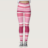 Schaduwen van roze strepen leggings (Voorkant)