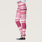 Schaduwen van roze strepen leggings (Links)