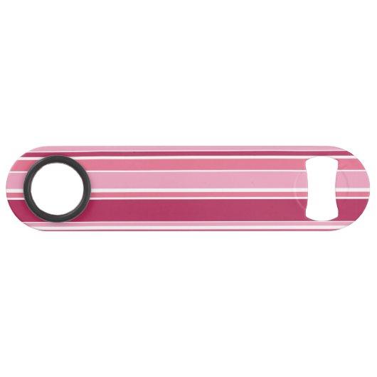 Schaduwen van roze strepen speed flessenopener (Voorkant (Horizontaal))