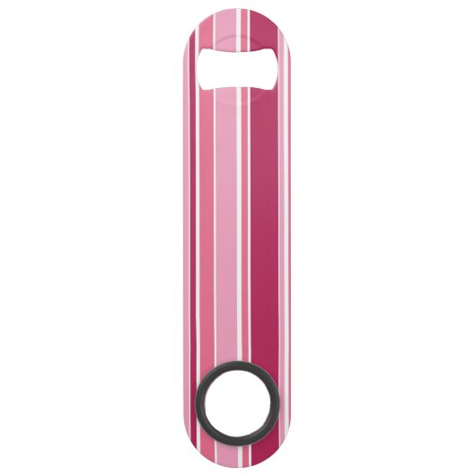 Schaduwen van roze strepen speed flessenopener (Voorkant)
