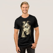 Schaduwen van stilte Tri-Blend shirt (Voorkant volledig)