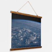 Schaduwen van wolken over het Filipijnse Zee Hangend Wandkleed (Gebogen)