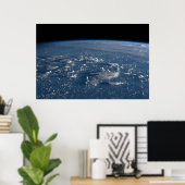 Schaduwen van wolken over het Filipijnse Zee Poster (Thuiskantoor)