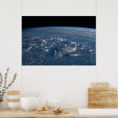 Schaduwen van wolken over het Filipijnse Zee Poster (Keuken)