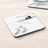 schaduwen voor donkey en olifant drankjes onderzetter (Linkerzijde)