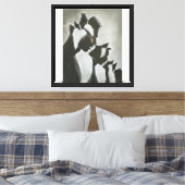 Schaduwflüsteringen Canvas Afdruk (Insitu (Slaapkamer))
