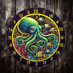 Schaduwgetij Octopus Dartboard Dartbord
