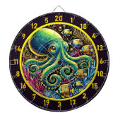 Schaduwgetij Octopus Dartboard Dartbord (Voorkant)