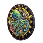 Schaduwgetij Octopus Dartboard Dartbord (Voorkant Rechts)