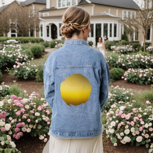 Schaduwgoud Denim Jacket (Huwelijk Achterkant)