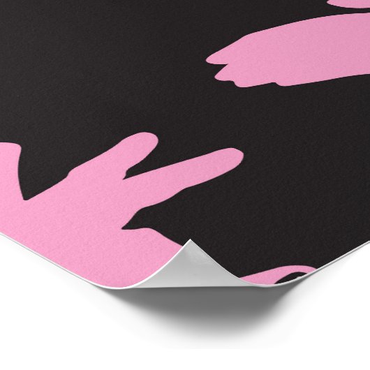 schaduwhandpatroonontwerp poster (Hoek)