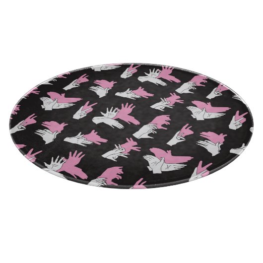 schaduwhandpatroonontwerp snijplank (Hoek)