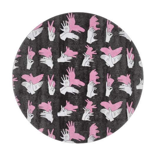  schaduwhandpatroonontwerp snijplank (Voorkant)