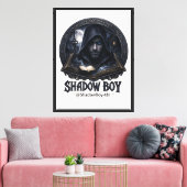 schaduwjongen canvas afdruk (Insitu (Woonkamer))