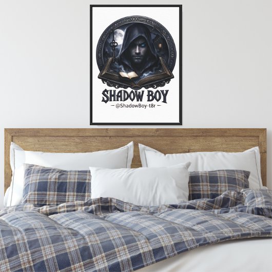 schaduwjongen canvas afdruk (Insitu (Slaapkamer))