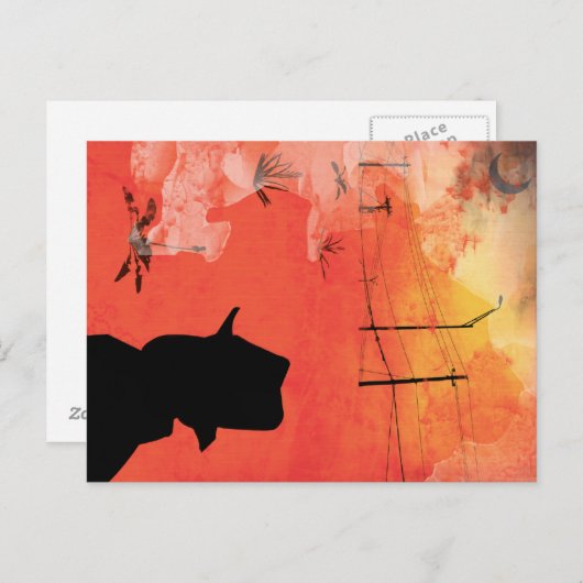 schaduwman briefkaart (Voorkant / Achterkant)