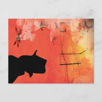 schaduwman briefkaart